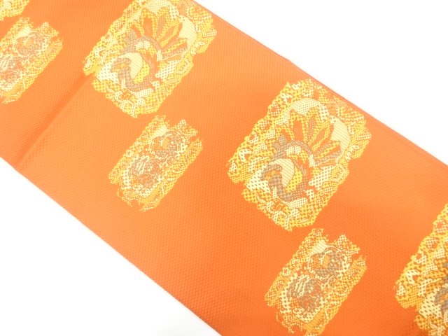 JAPANESE NAGOYA OBI / WOVEN PLATE PATTERN